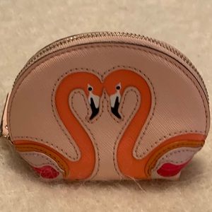 Kate Spade flamingo coin purse